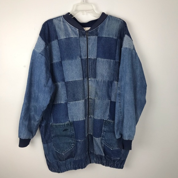 Patchwork Denim Jacket Handmade - Picture 2 of 6